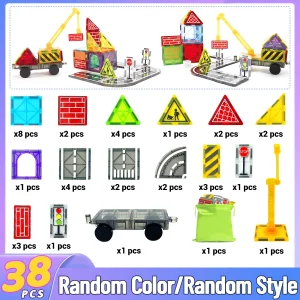 Magnetic Road Building Blocks