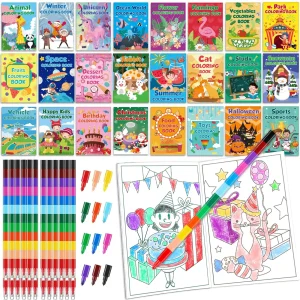 Stacking Crayons Coloring Books